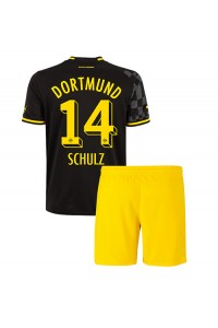 Borussia Dortmund Nico Schulz #14 Babytruitje Uit tenue Kind 2022-23 Korte Mouw (+ Korte broeken)